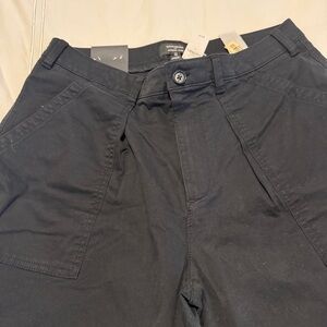 Banana Republic Factory authentic chino barrel in black size 12 NWT